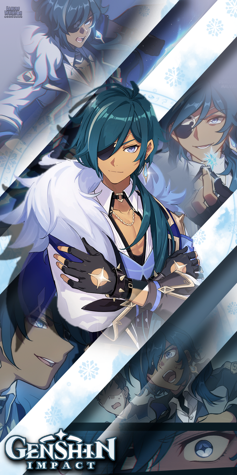 ⭐Genshin´s All Stars⭐- Kaeya Alberich, Cavalry Captain (cellphone Wallpaper), R Genshin_Impact