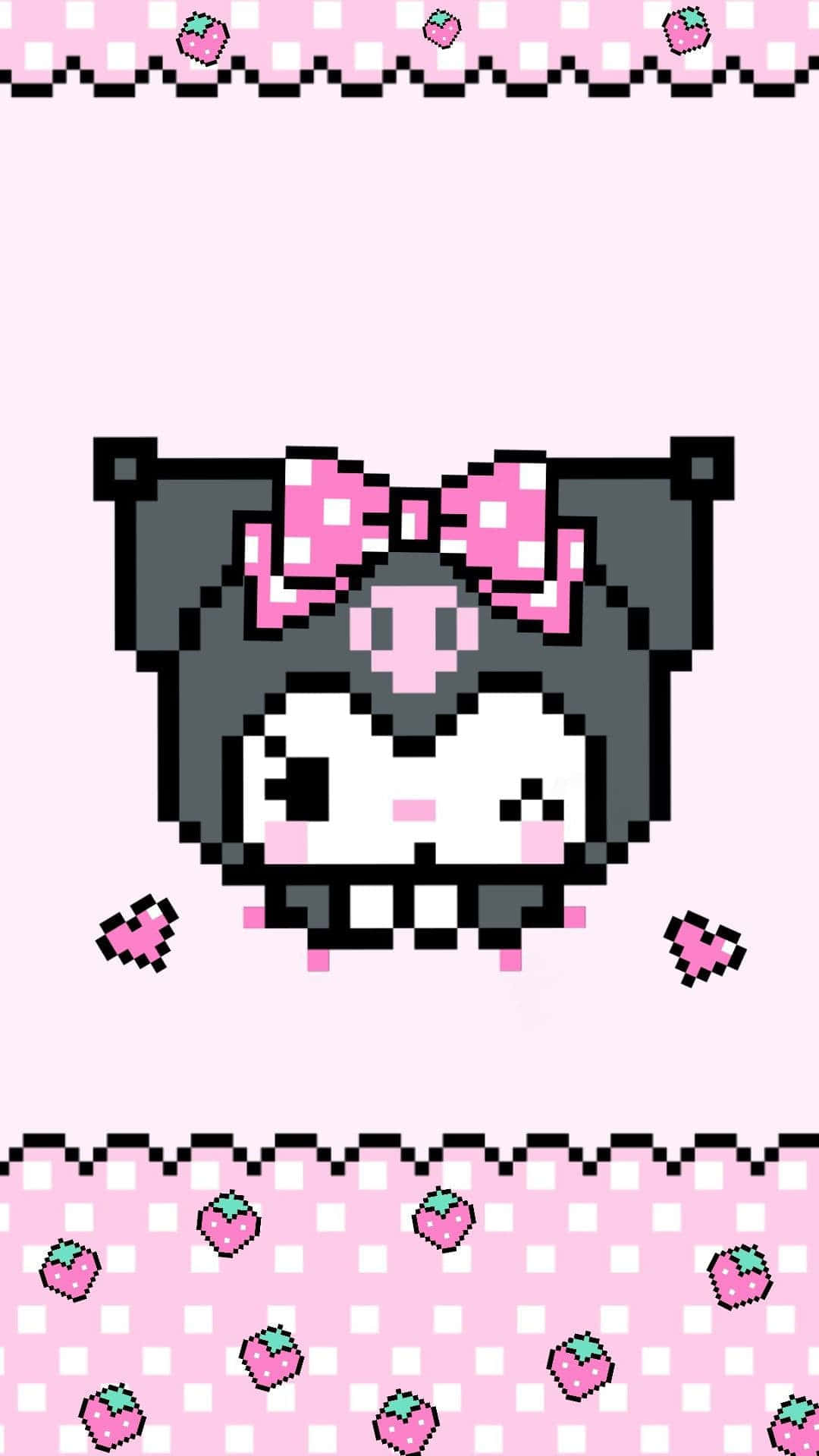 Download Kuromi iPhone 8 Bit Wallpaper