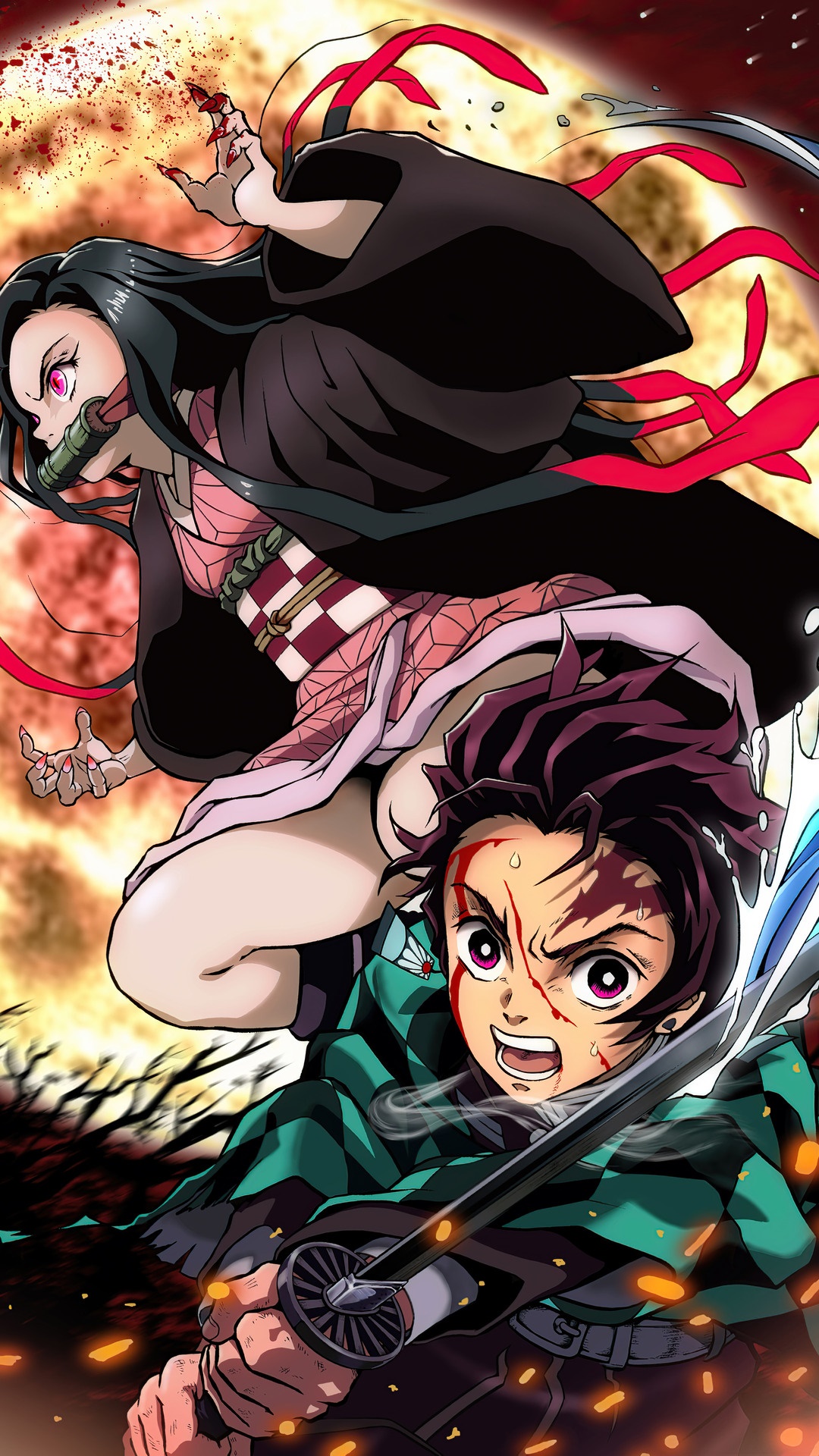 Demon Slayer Kimetsu no Yaiba, Anime, Tanjiro Kamado, Nezuko Kamado Gallery HD Wallpaper