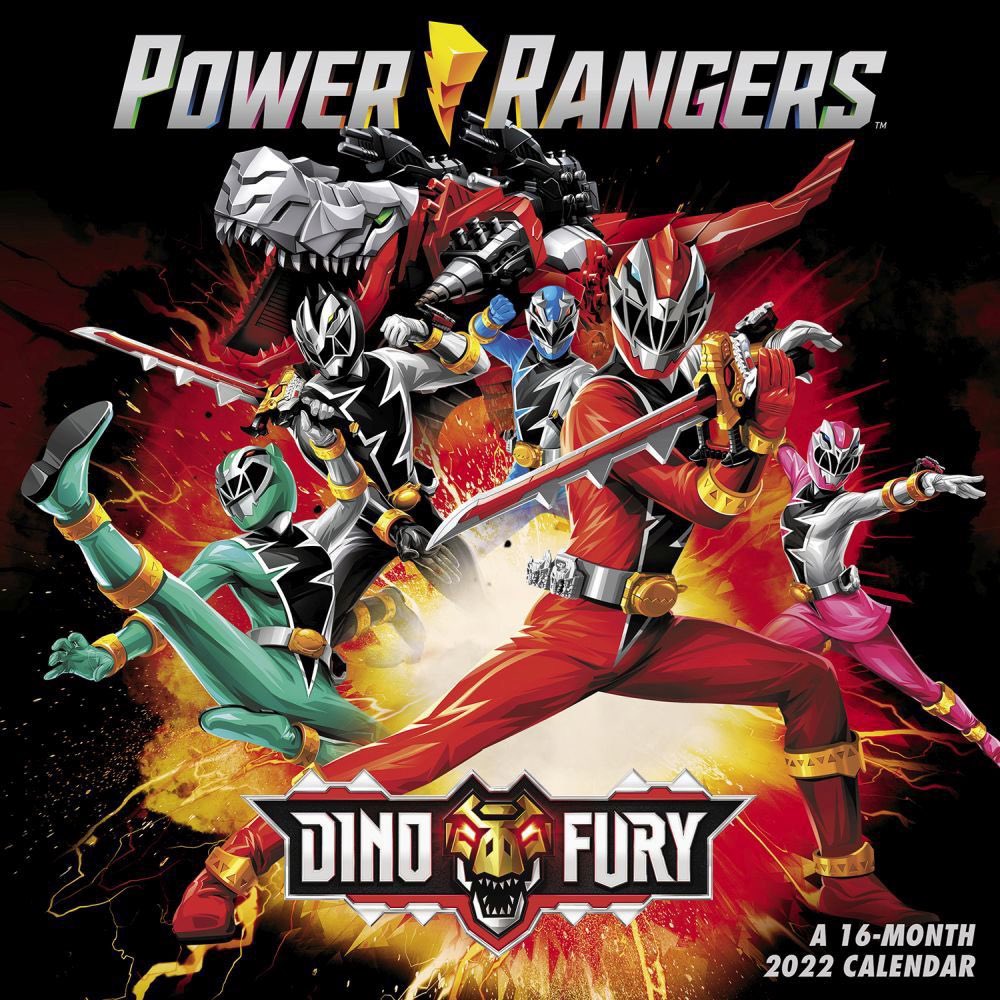 Ranger Select Rangers Dino Fury Wall Calendar 2022