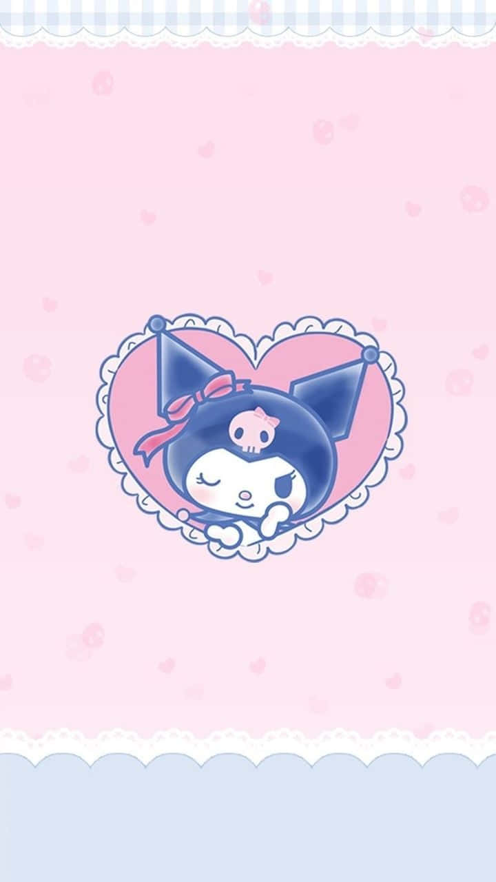 Download Kuromi iPhone Cute Heart Wallpaper