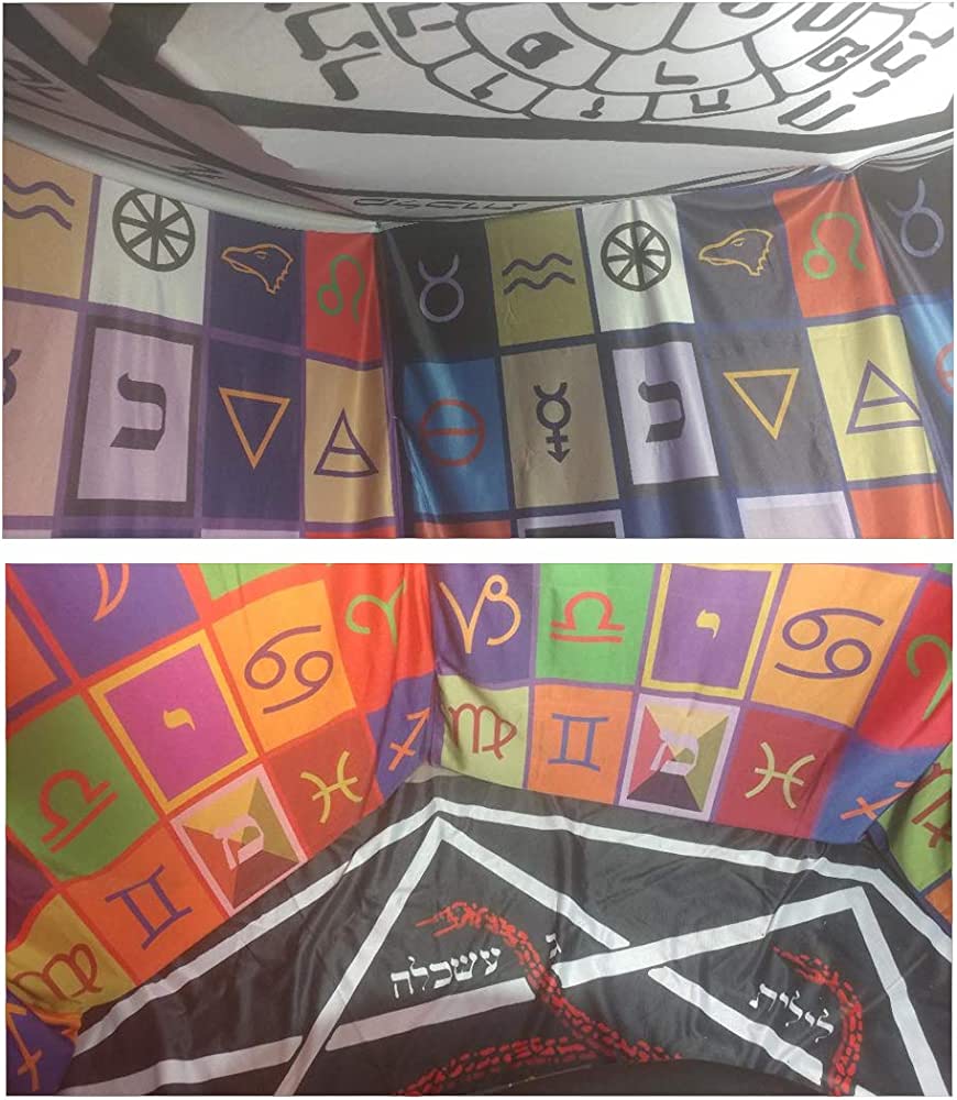 New Hermetics Portable Rosicrucian Vault of The ADEPTS Golden Dawn Ritual Magick Set of Cloths, Home & Kitchen