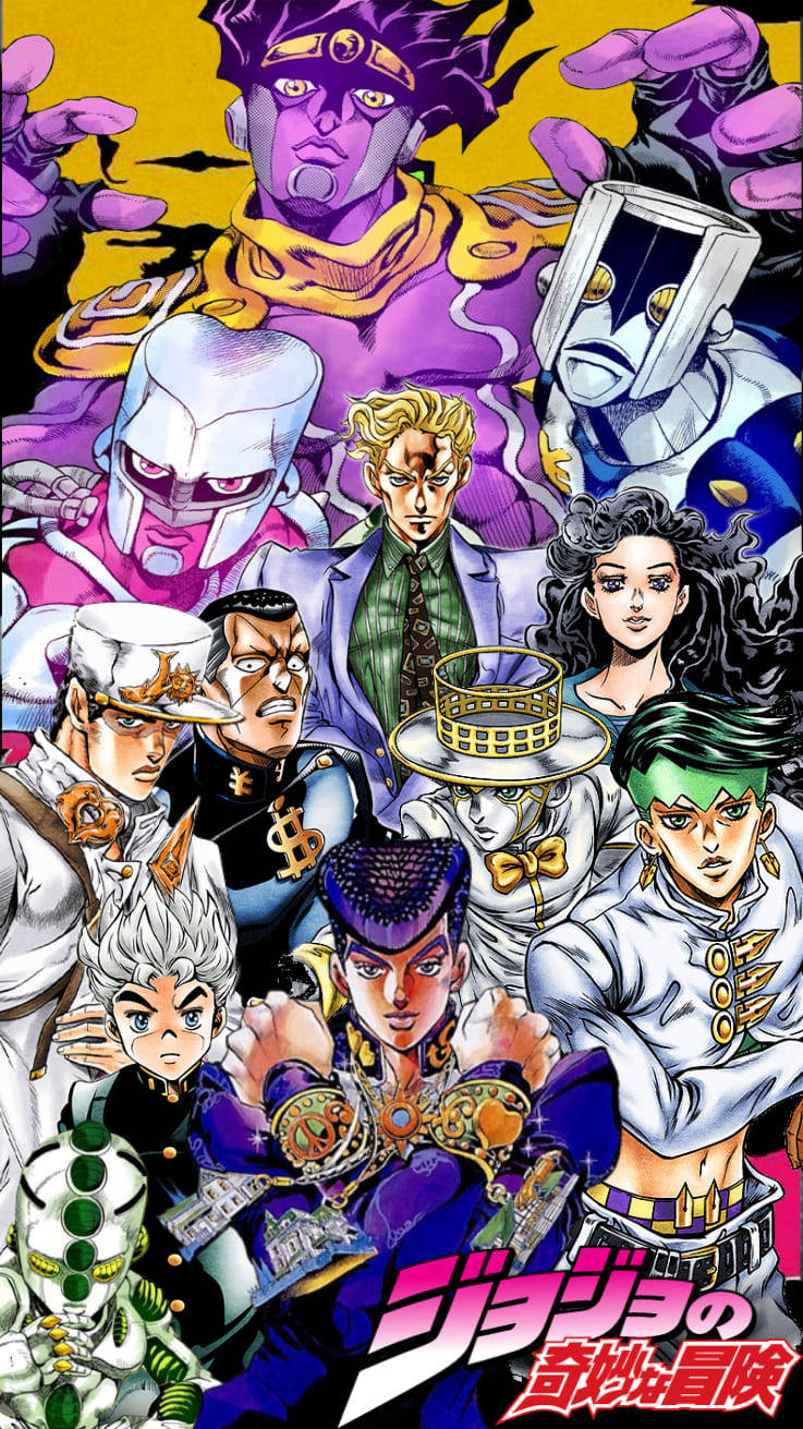 Download Anime Poster Jojo iPhone Wallpaper