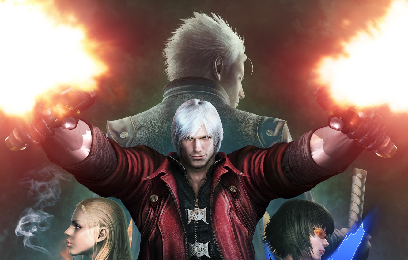 Wallpaper Dante, Devil May Cry, Virgil, Lady, Mary, Trish, Devil May Cry 4 Special Edition image for desktop, section игры