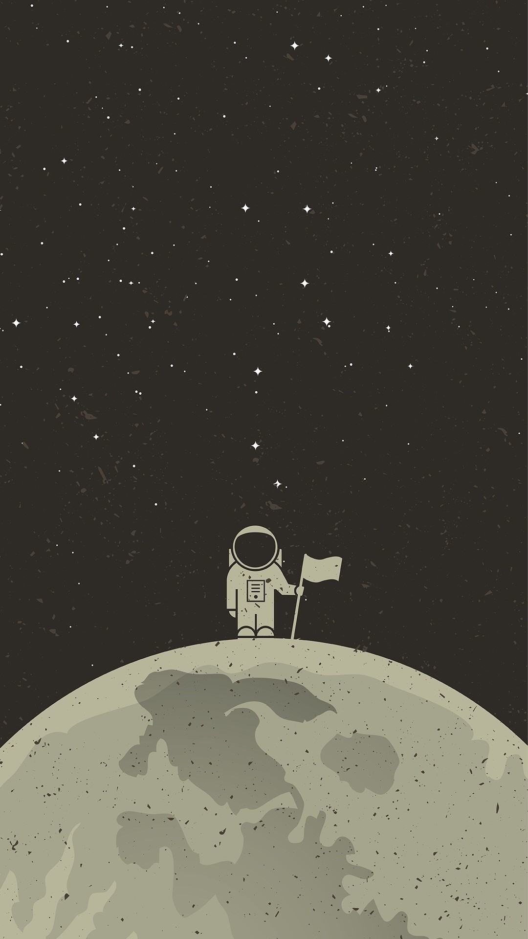 digital art portrait display simple background minimalism space universe planet stars astronaut spacesuit helmet flag monochrome moon Gallery HD Wallpaper