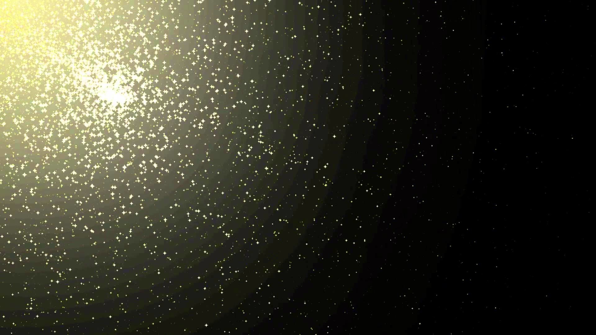 Particles ANIMATION FREE FOOTAGE HD Yellow Stars Across Black Background