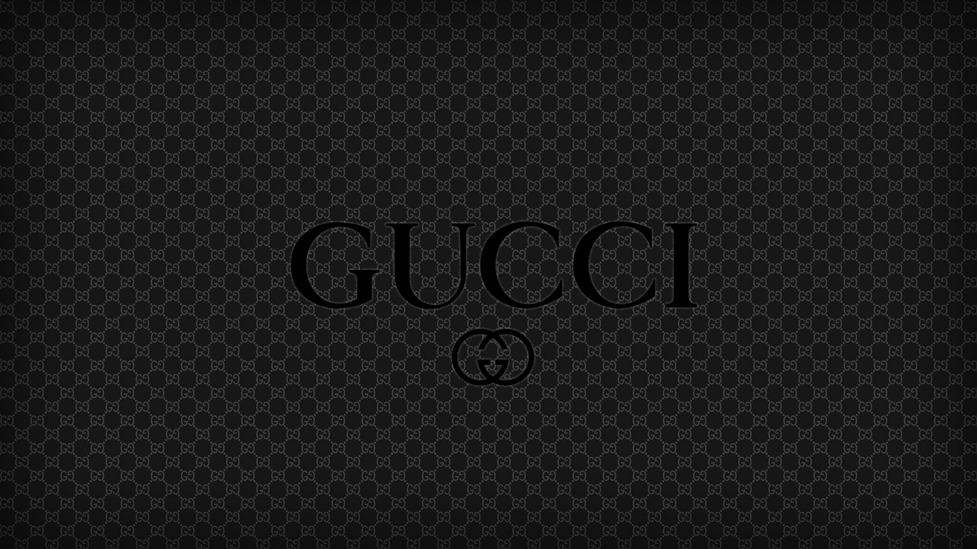 Wallpaper black gucci, logo, brand, quality