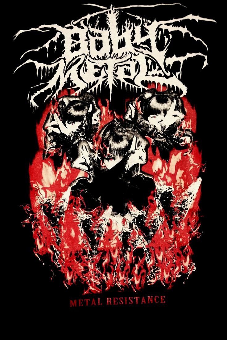 Official Babymetal Clothing. BABYMETAL Wiki. Vintage poster design, Band posters, Goth wallpaper
