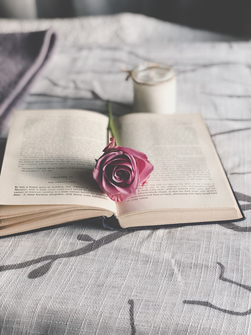 Flower And Book Picture. Download Free Image