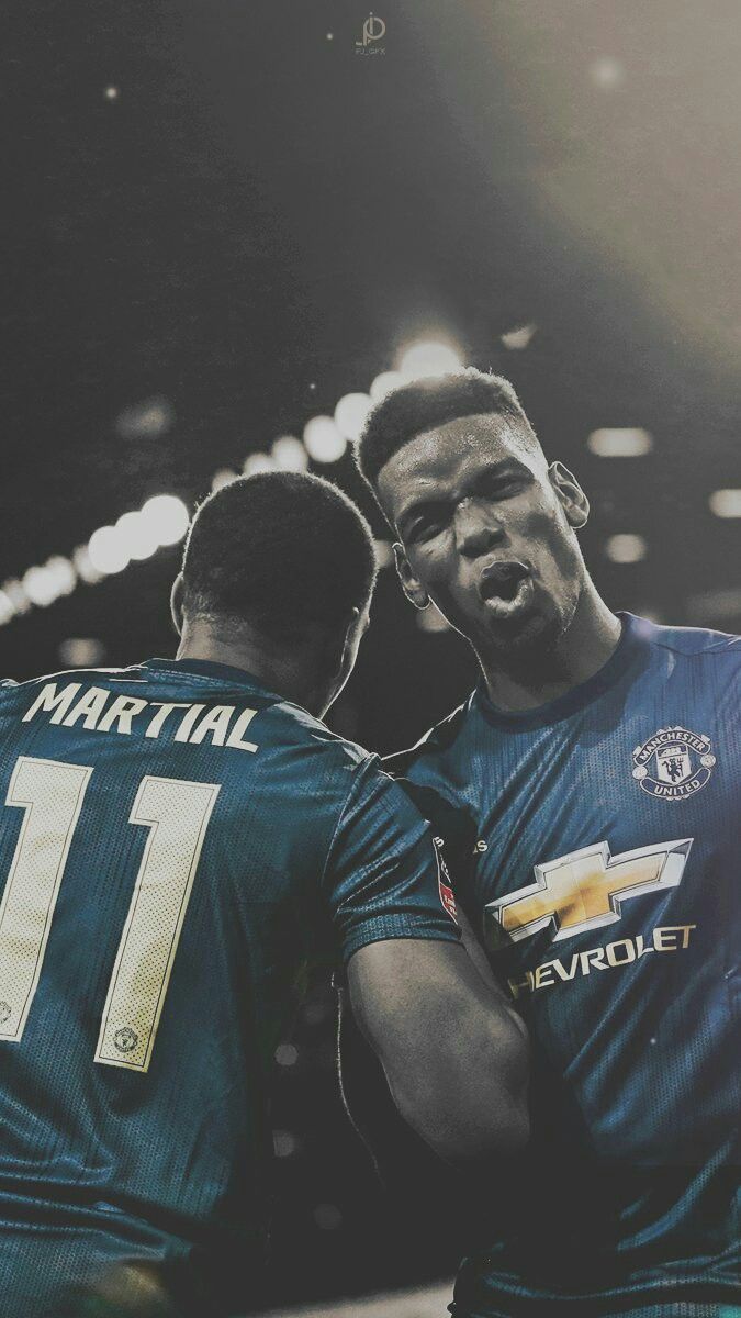 Martial. Pogba. Manchester united, Manchester united wallpaper, Paul pogba manchester united