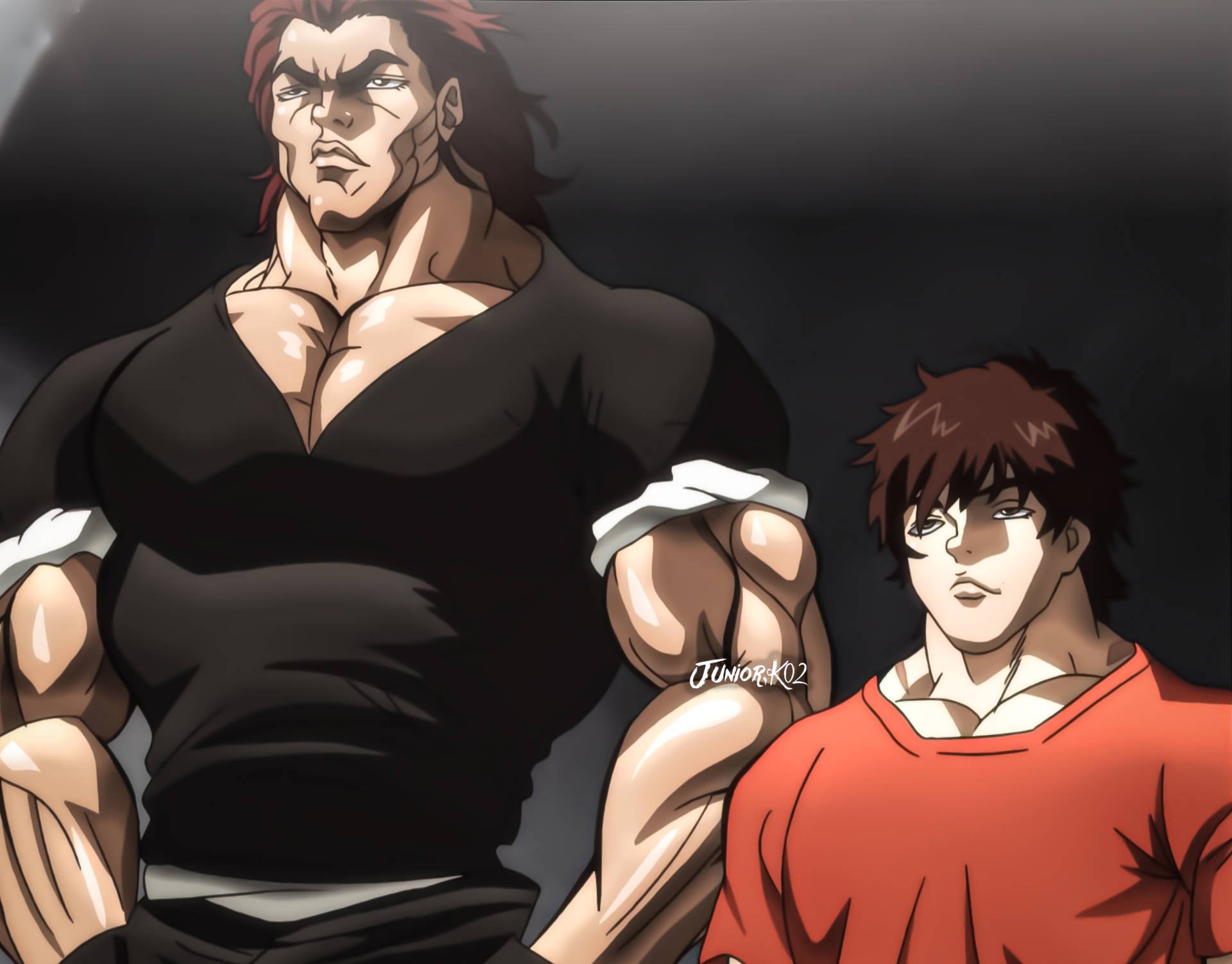 Download Yujiro Hanma And Baki Hanma Wallpaper