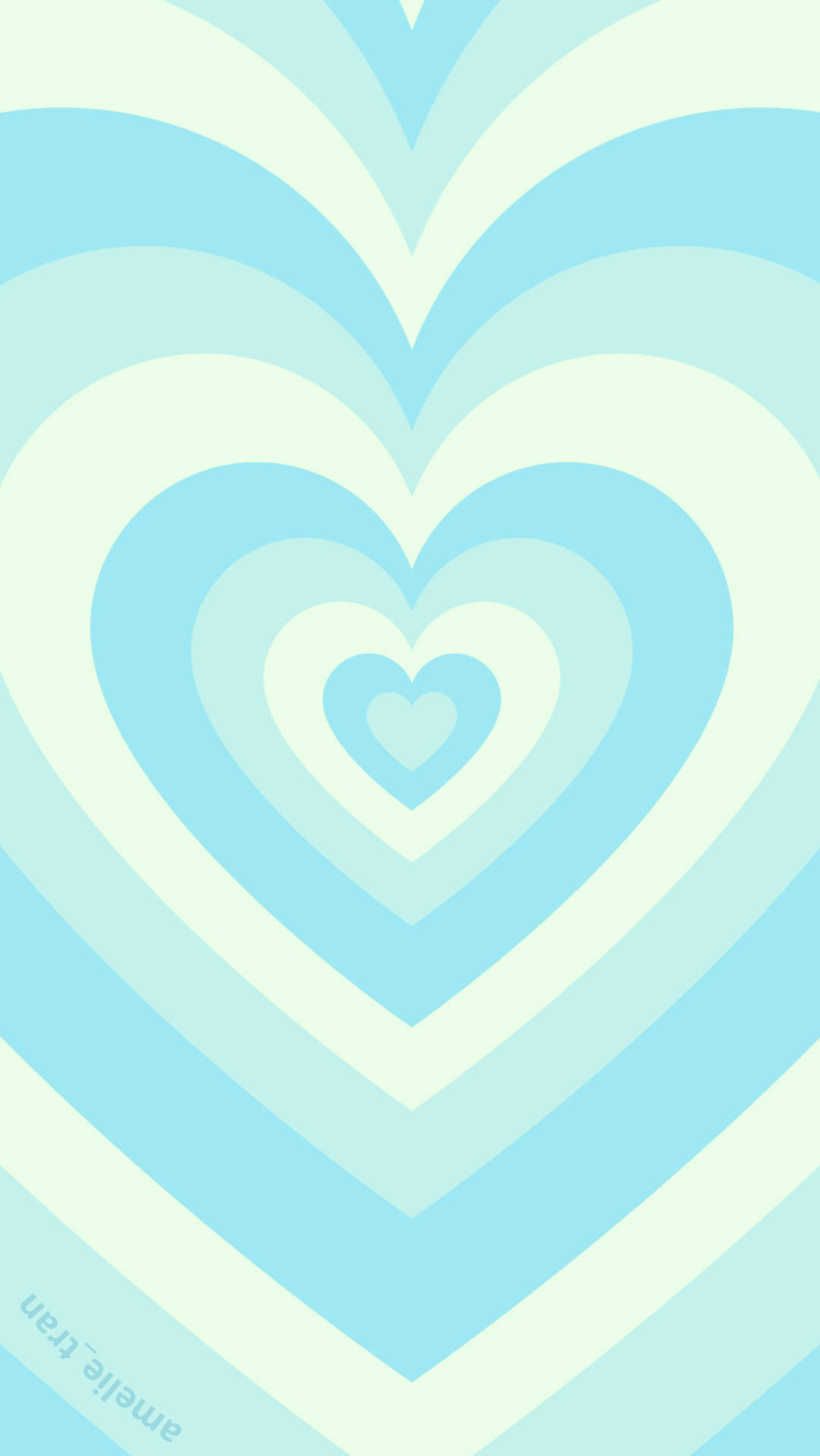 Download Sky Blue Wildflower Heart Wallpaper
