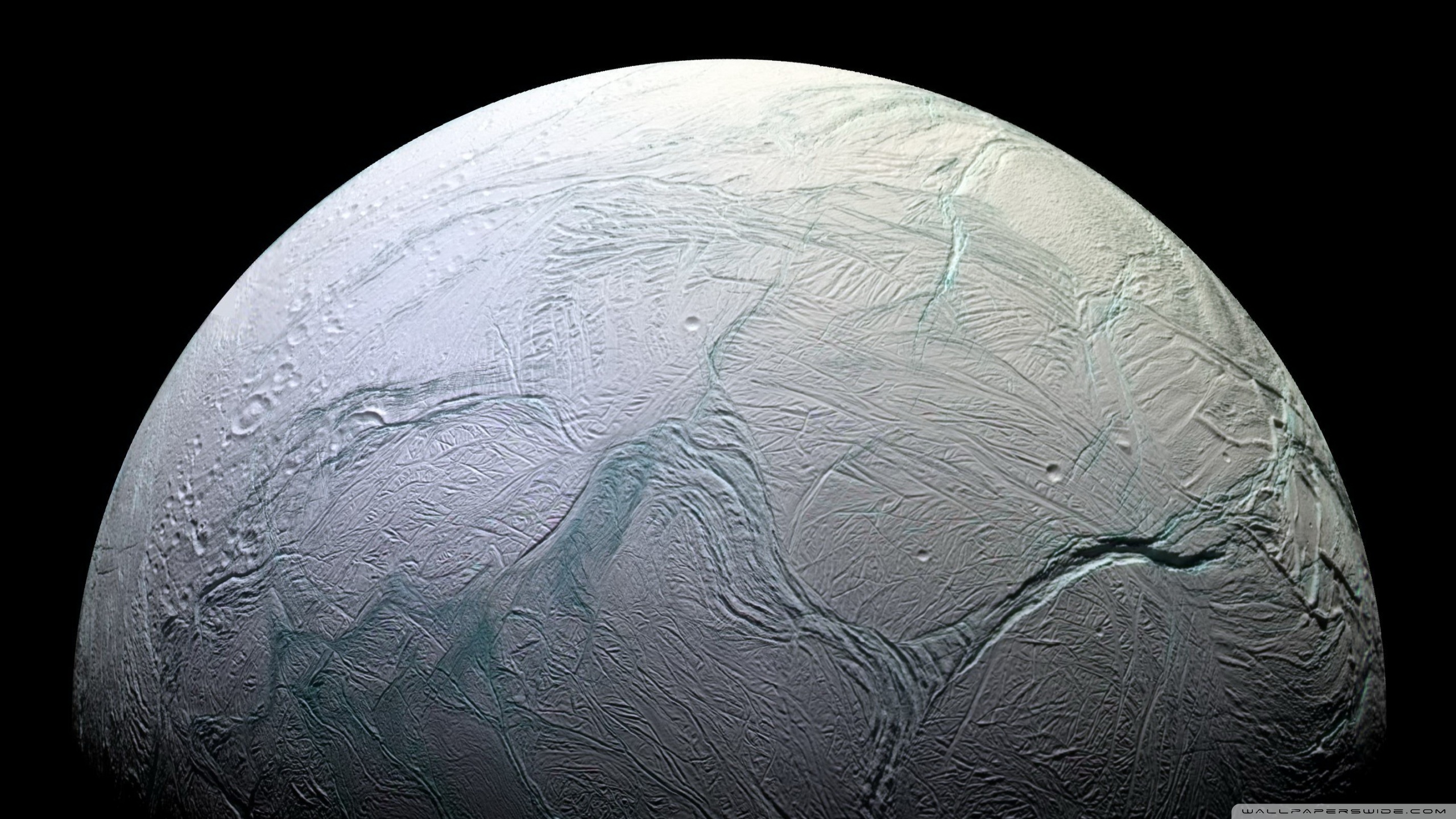 Enceladus Ultra HD Desktop Background Wallpaper for 4K UHD TV, Tablet
