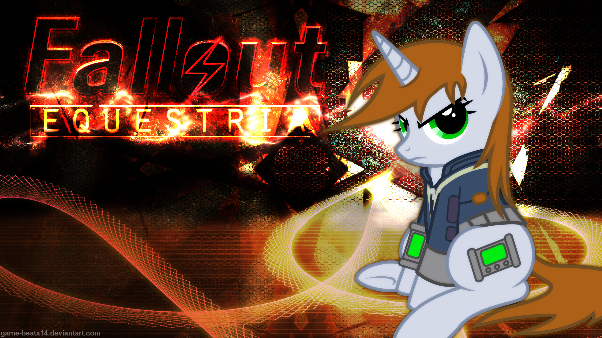Fallout Equestria Wallpaper By Game BeatX14, Groxy Cyber Soul And Lightning5trike. All Wallpaper. My Little Wallpaper Are Magic