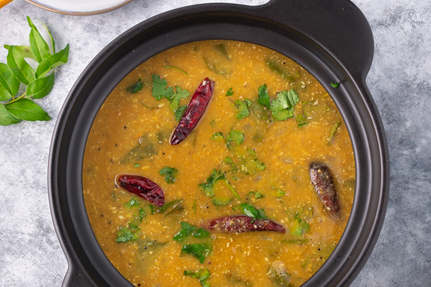 Spinach Huli Sambar