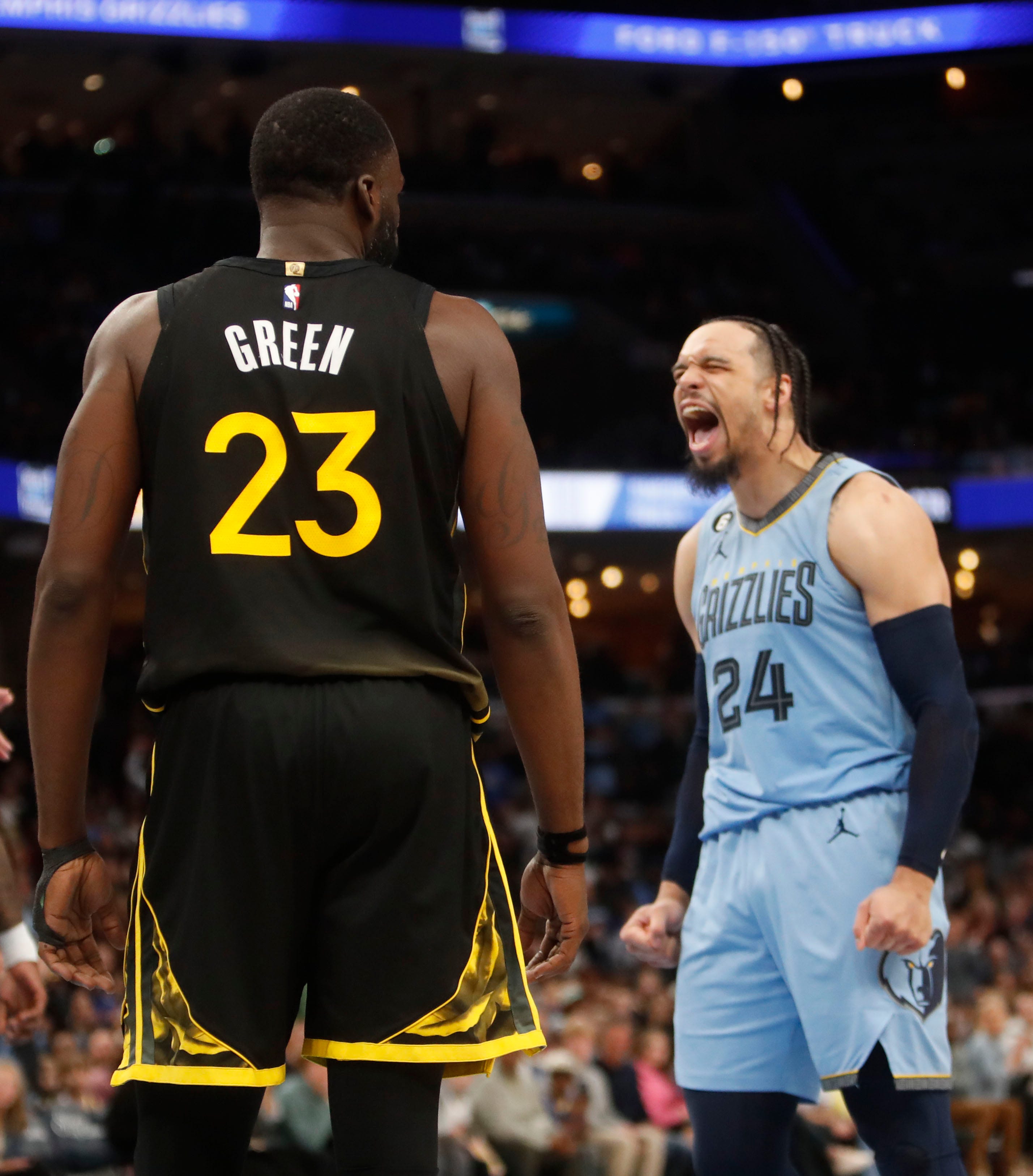 Dillon Brooks, Klay Thompson trade words after Grizzlies defeat Warriors