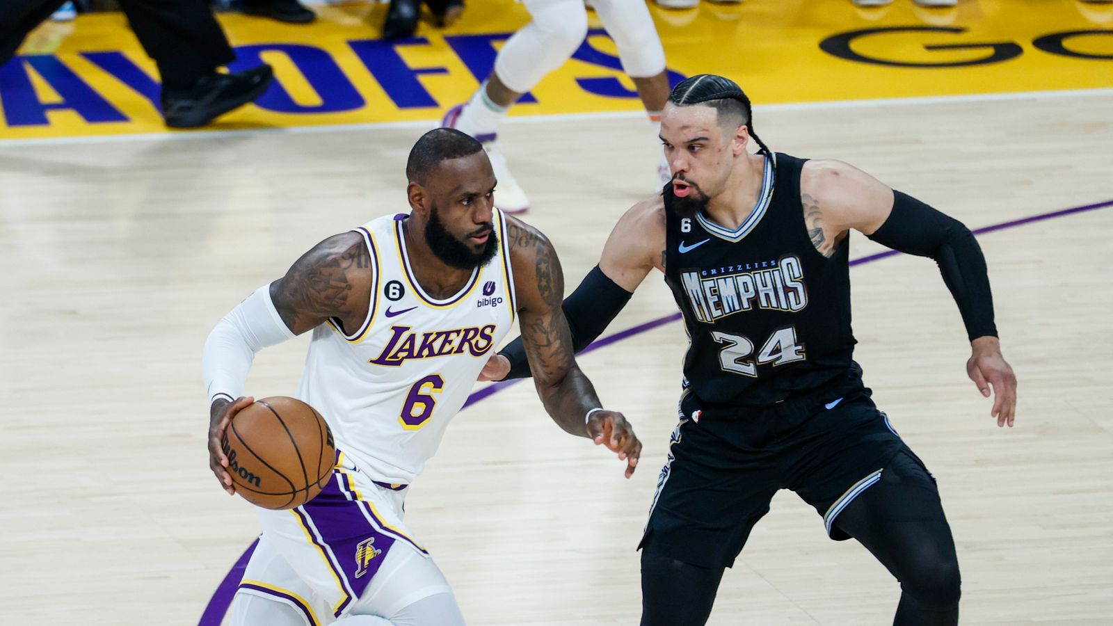 Memphis Grizzlies' Dillon Brooks ejected for low blow to Los Angeles Lakers' LeBron James in Game 3 of playoff series