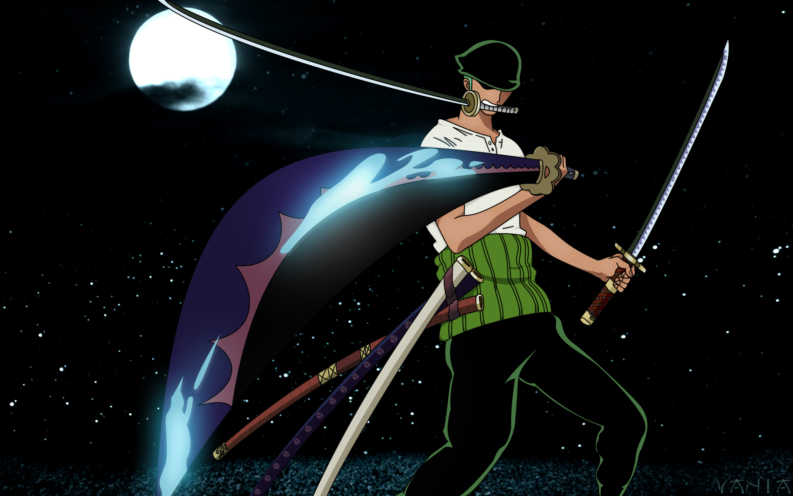 One Piece Wallpaper: Zoro's katanas