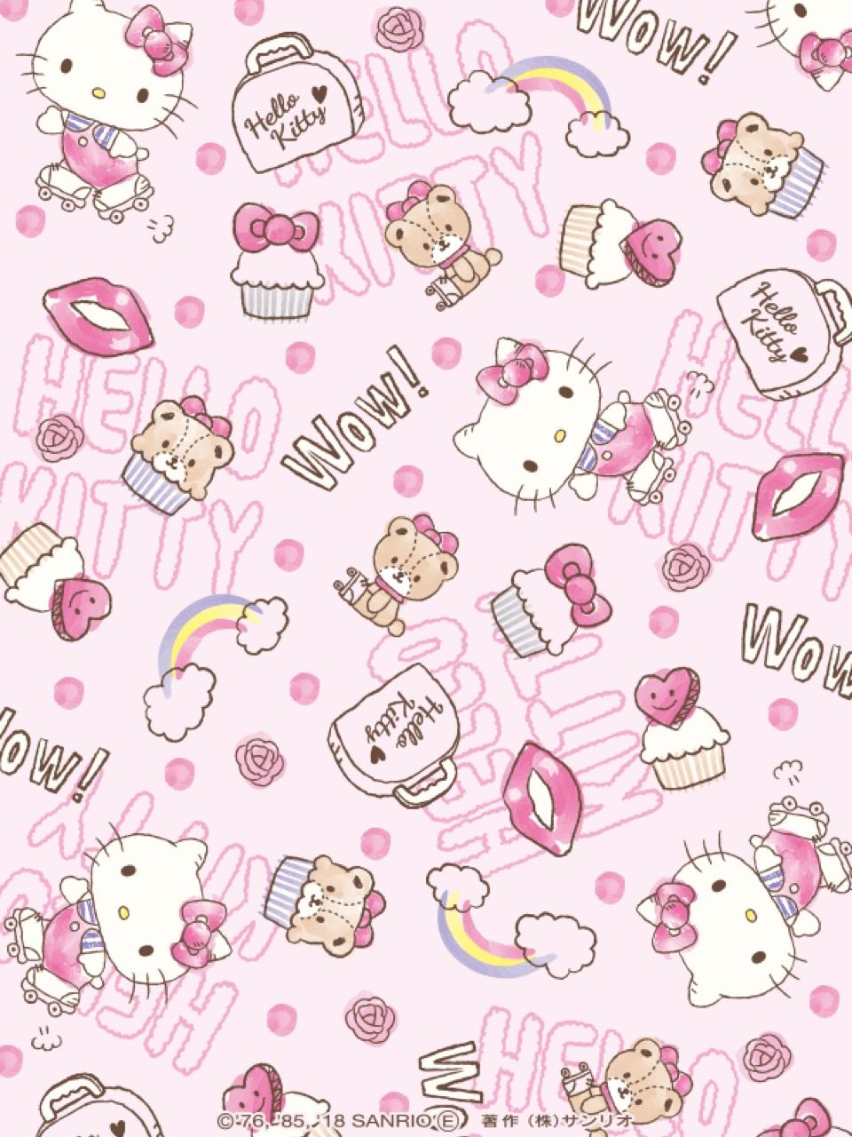 from Hello Kitty Collage. Hello kitty background, Hello kitty coloring, Hello kitty picture