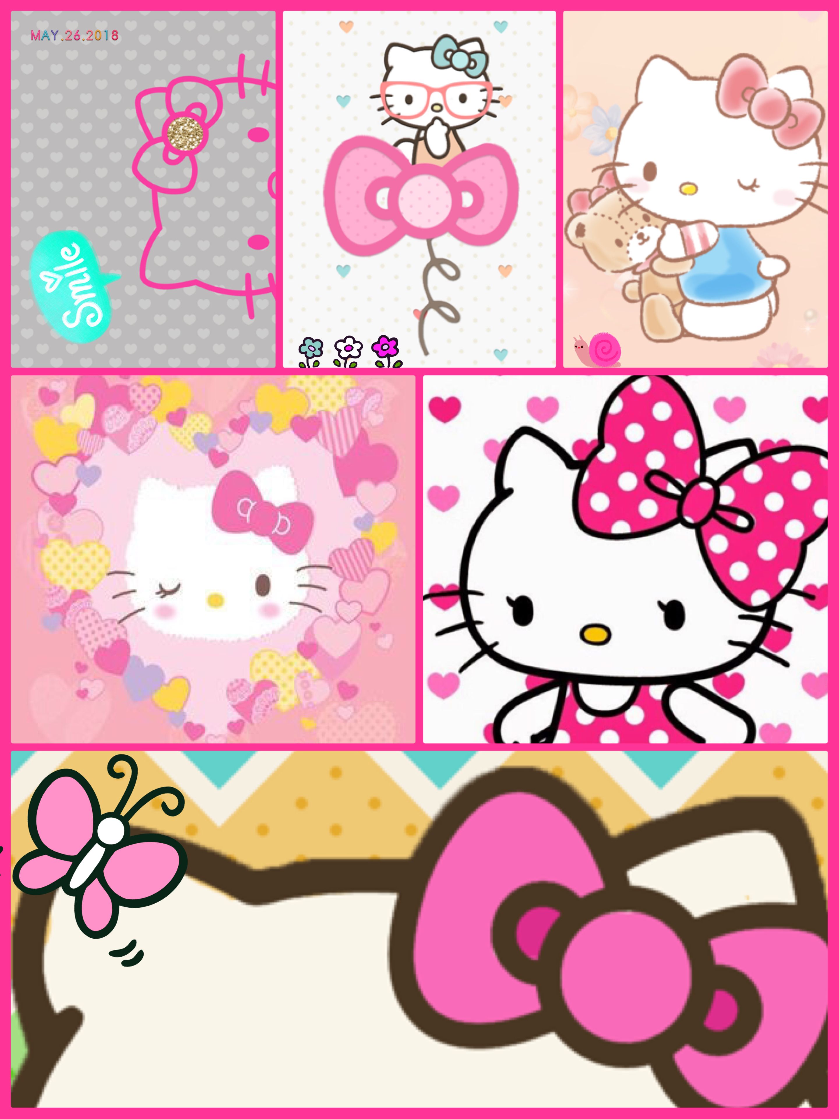 Hello Kitty Collage. Animales, Monitos animados