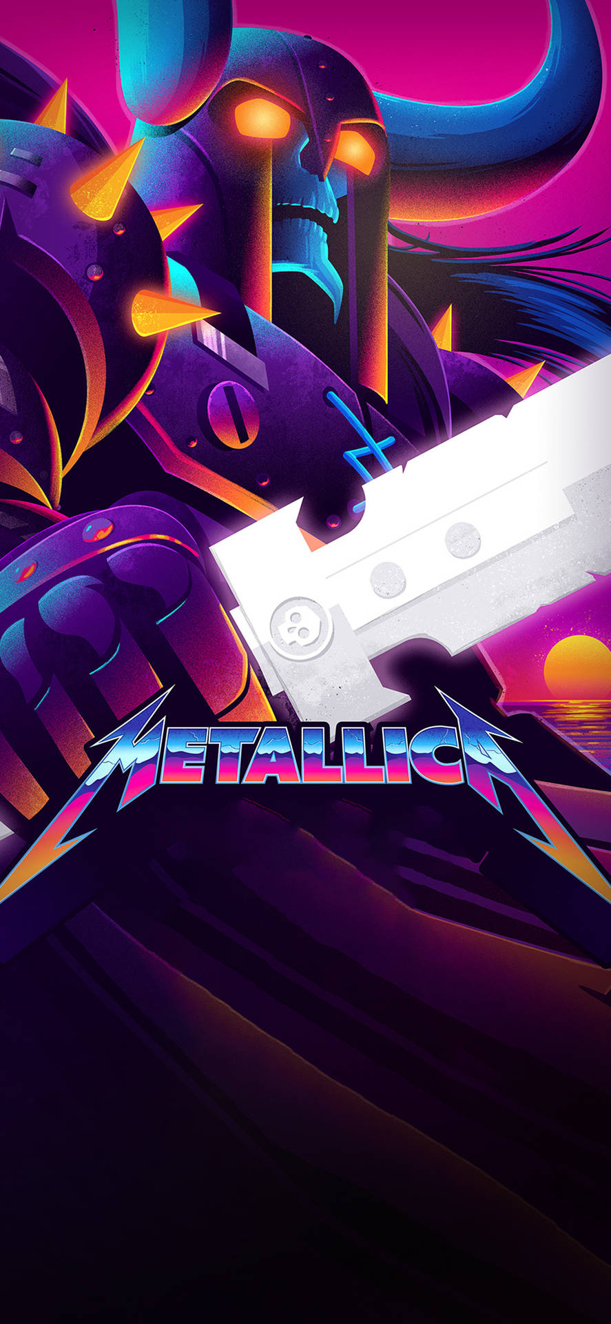 Download Metallica Skeleton Knight Poster Wallpaper