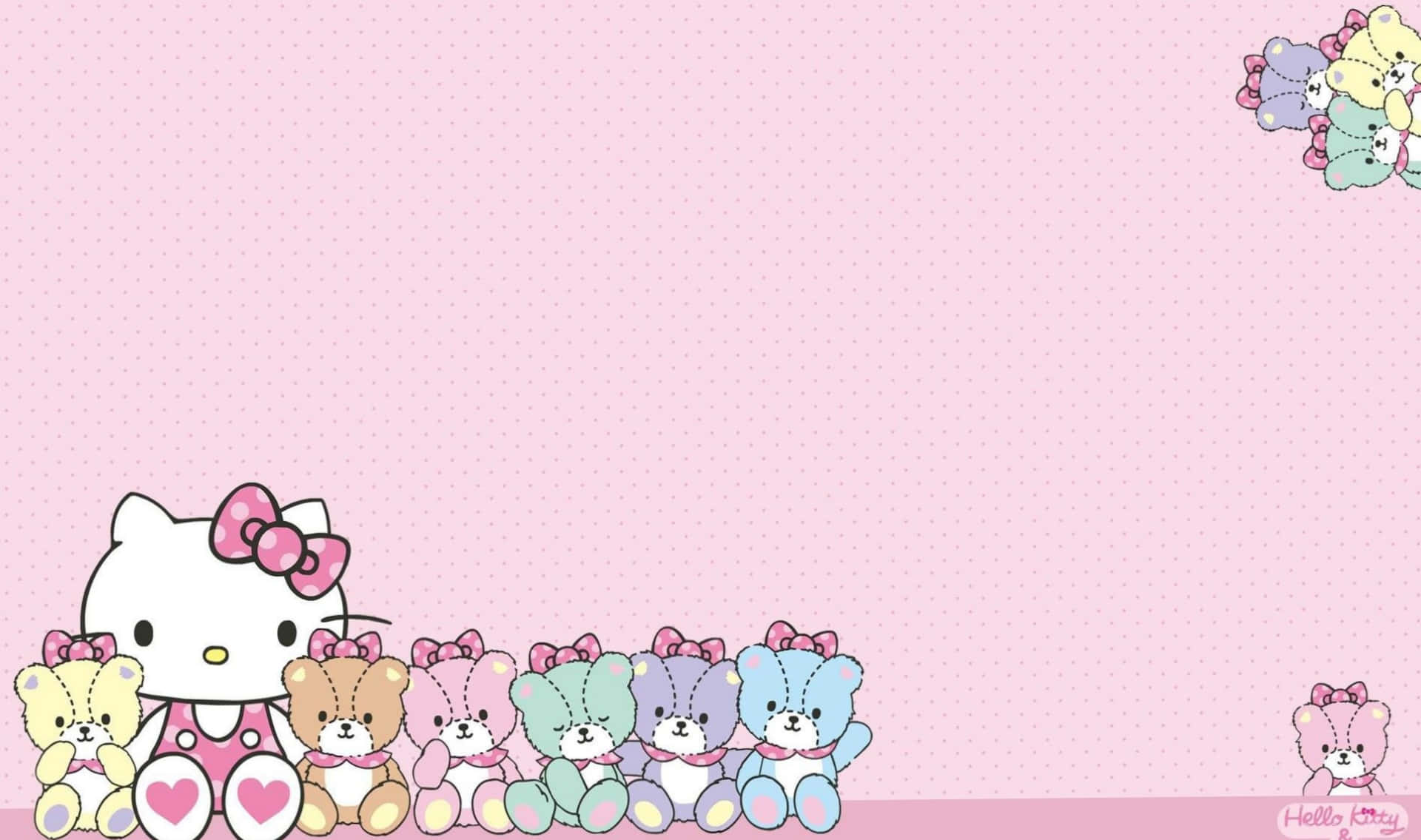 Download Hello Kitty Laptop Teddy Bear Wallpaper