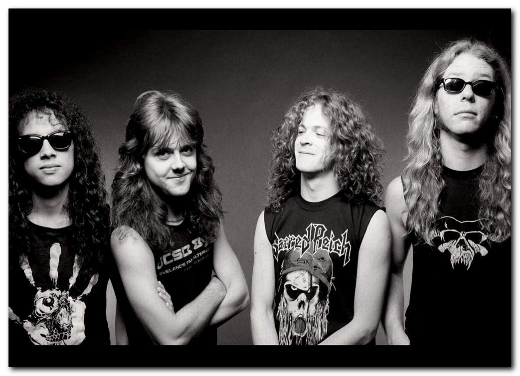 Wall decor Metallica Poster 13x19 Inches. Black and White. Ready to Frame for Office, Living Room: Posters & Prints