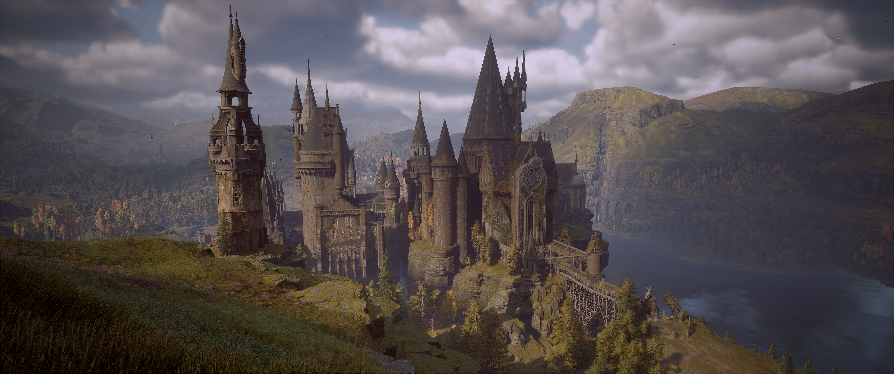 Wallpaper, video games, Hogwarts Legacy, Game CG, screen shot, Portkey Games 3440x1440