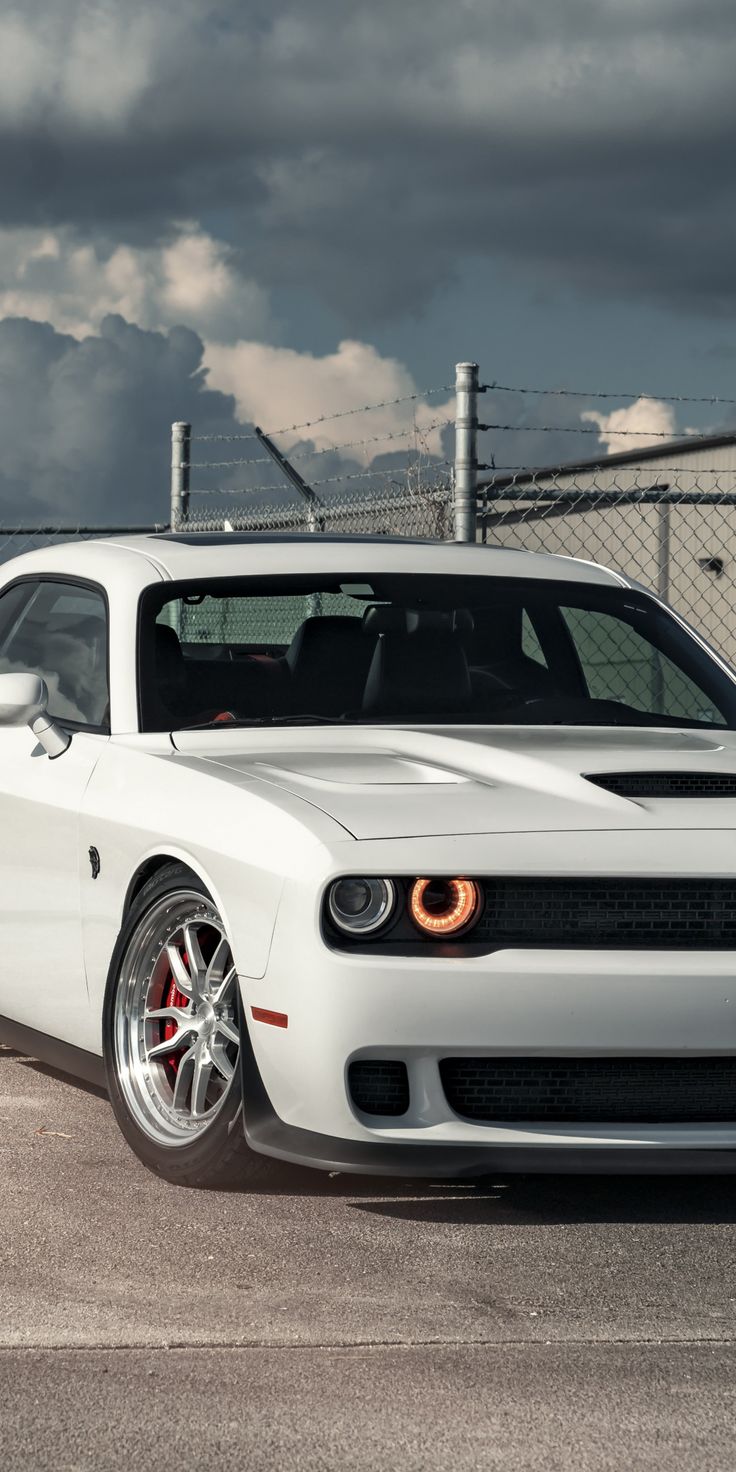 Dodge Charger hellcat, white muscle car, 1080x2160 wallpaper. Dodge charger hellcat, Dodge charger, Hellcat
