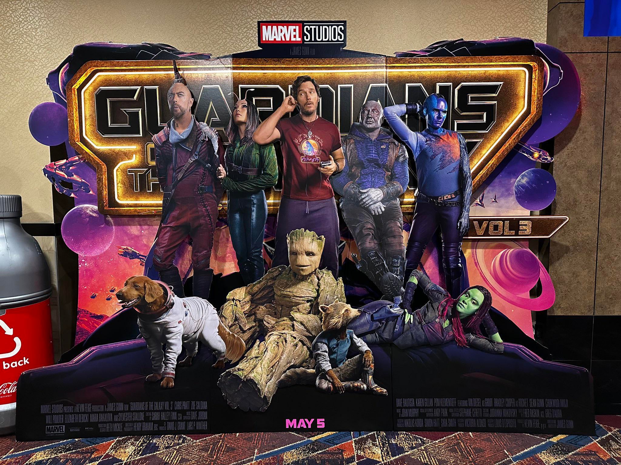 Theater Standee for Guardians of the Galaxy: Vol. 3! : r/marvelstudios