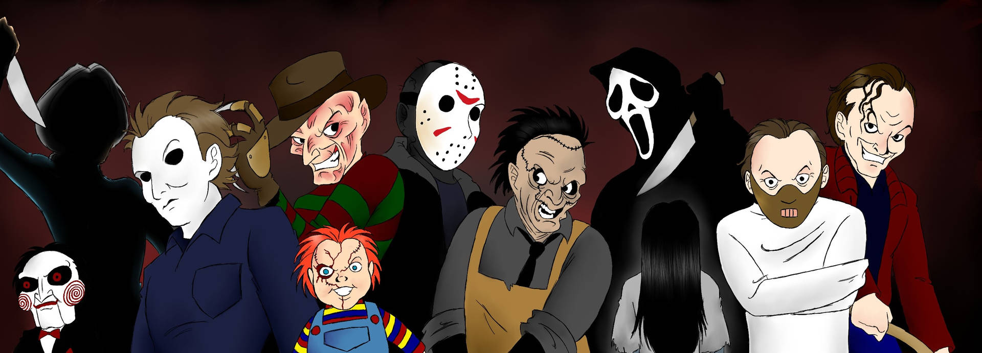 Download Movie Horror Villains Widescreen Wallpaper