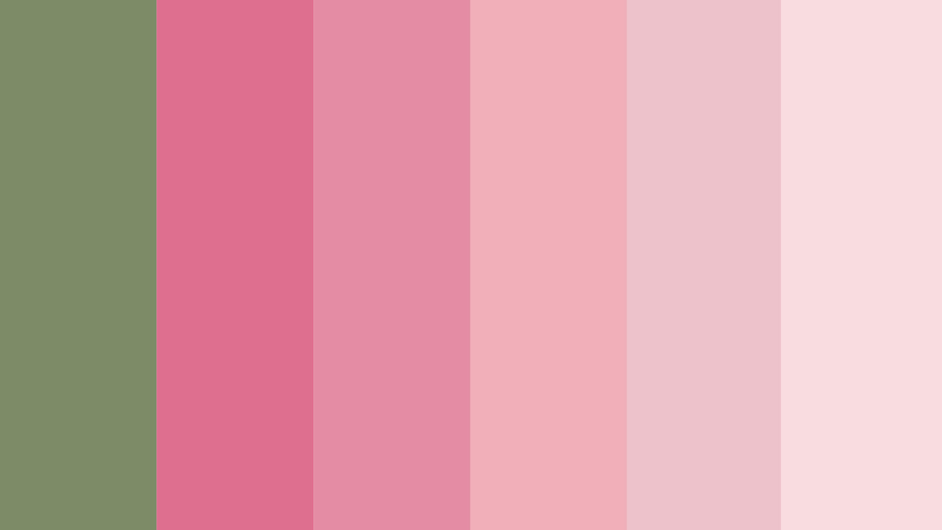 Pink and Sage Colour Palette. Pastel Color HEX