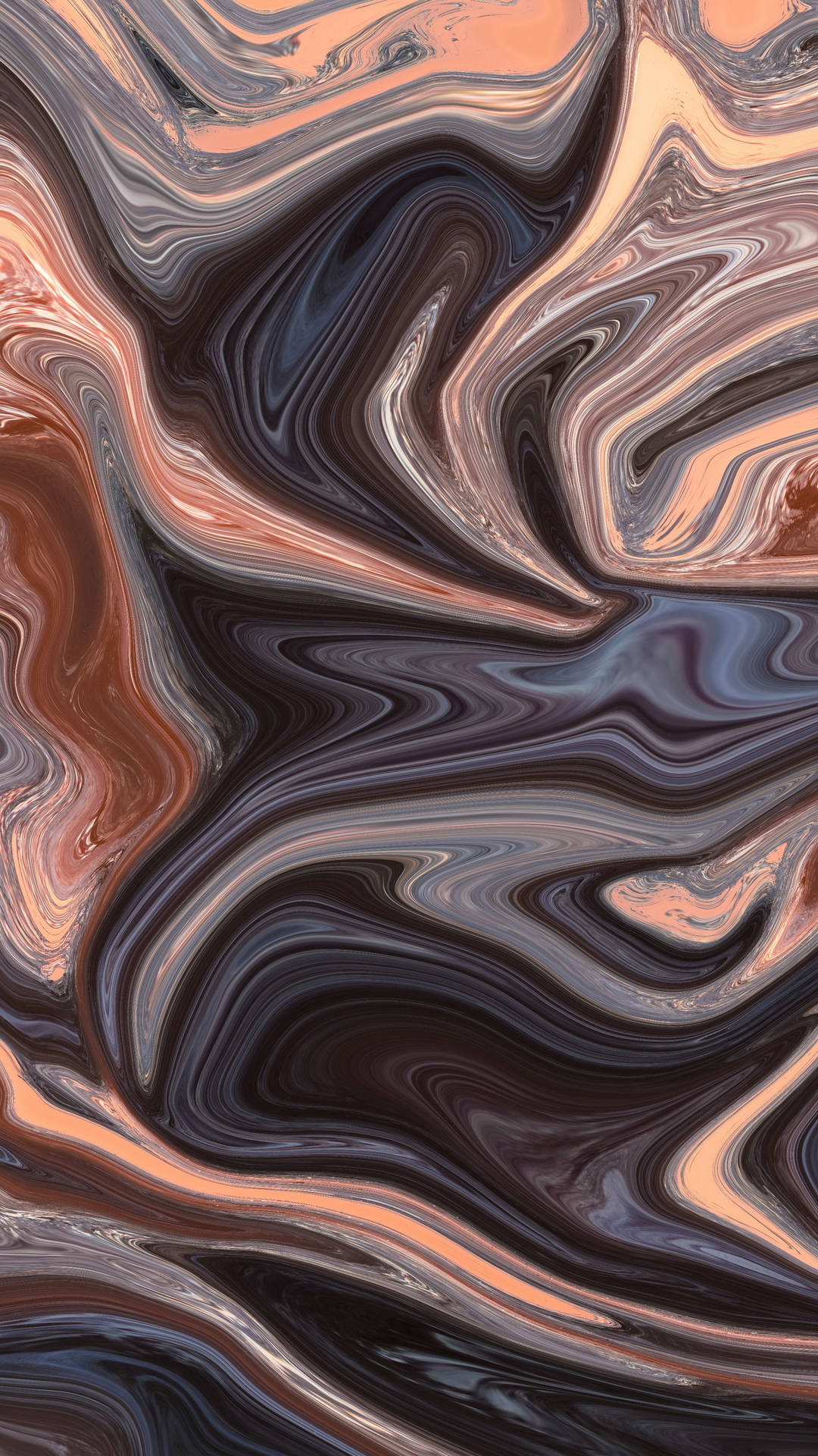 Download Black And Orange Marble iPhone Wallpaper