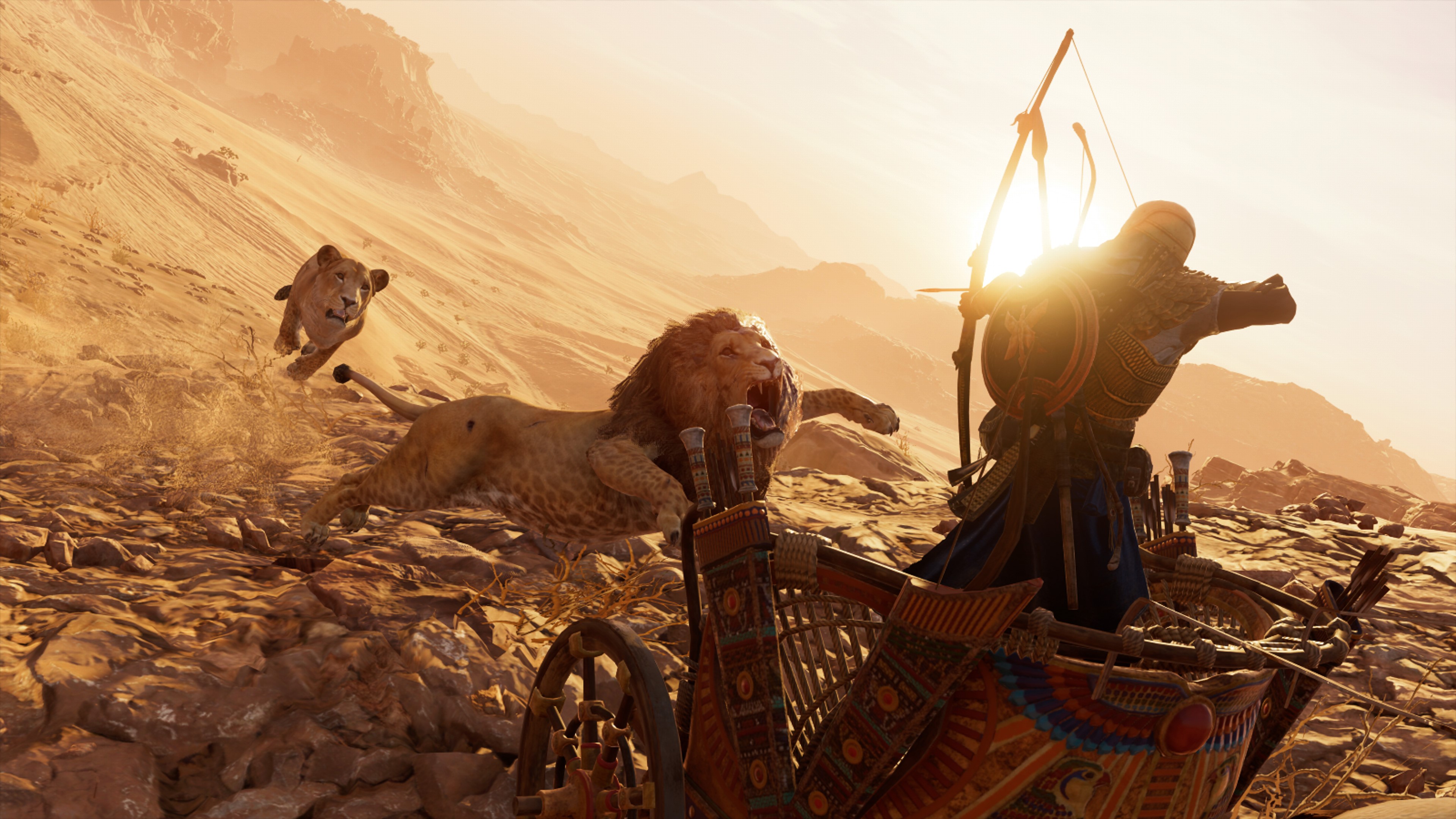 Wallpaper / assassins creed origins, assassins creed, games, xbox games, ps games, pc games, hd, 4k, lions free download