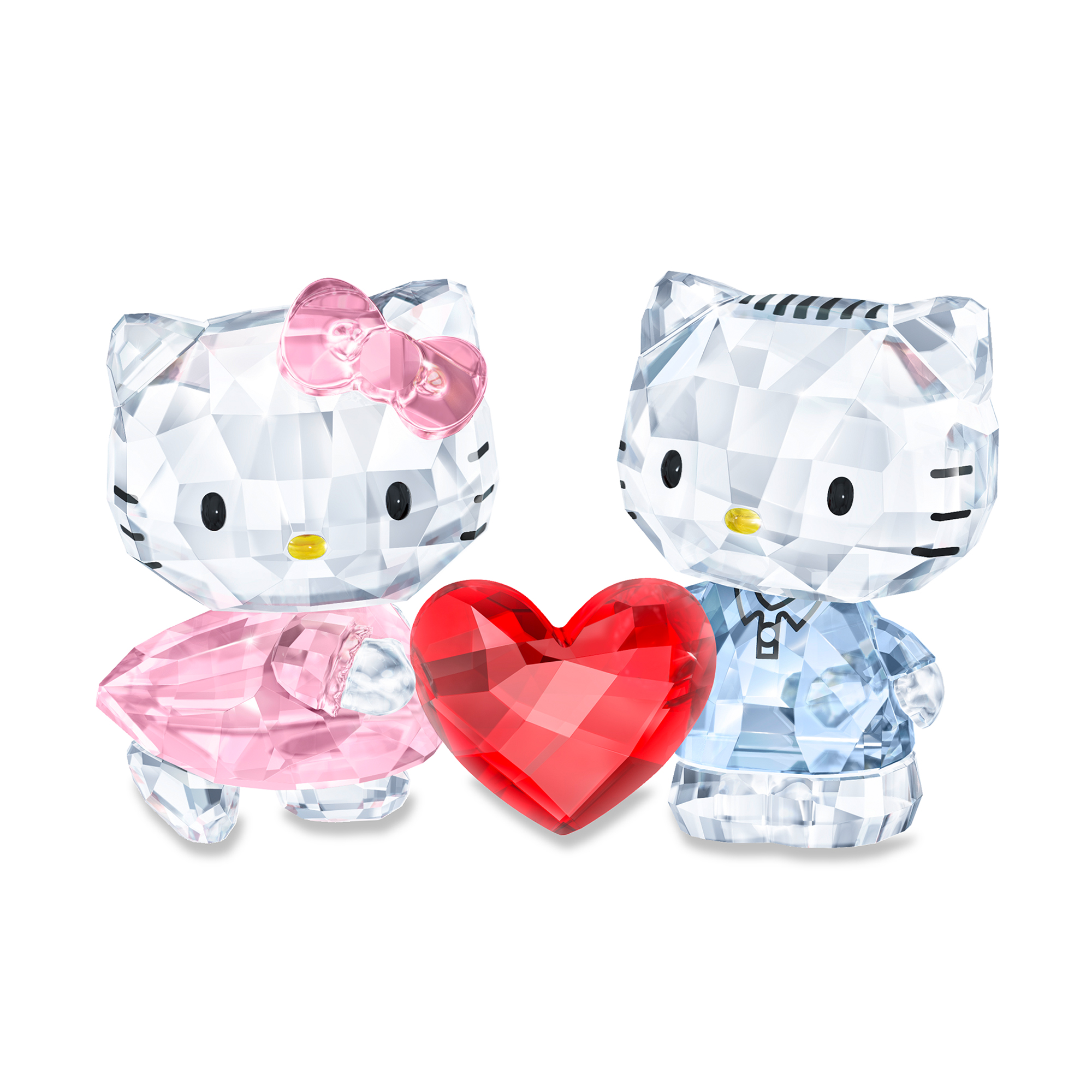 Swarovski Crystal Hello Kitty and Dear Daniel Figurines