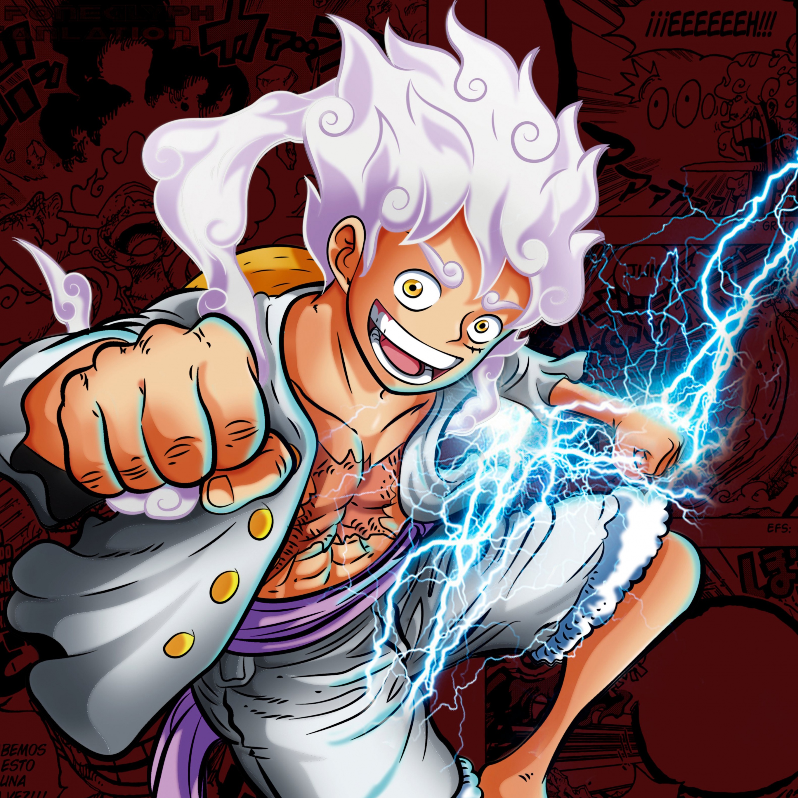 Luffy Gear 5 One Piece Gomu Gomu No Mi Live Wallpaper - MoeWalls