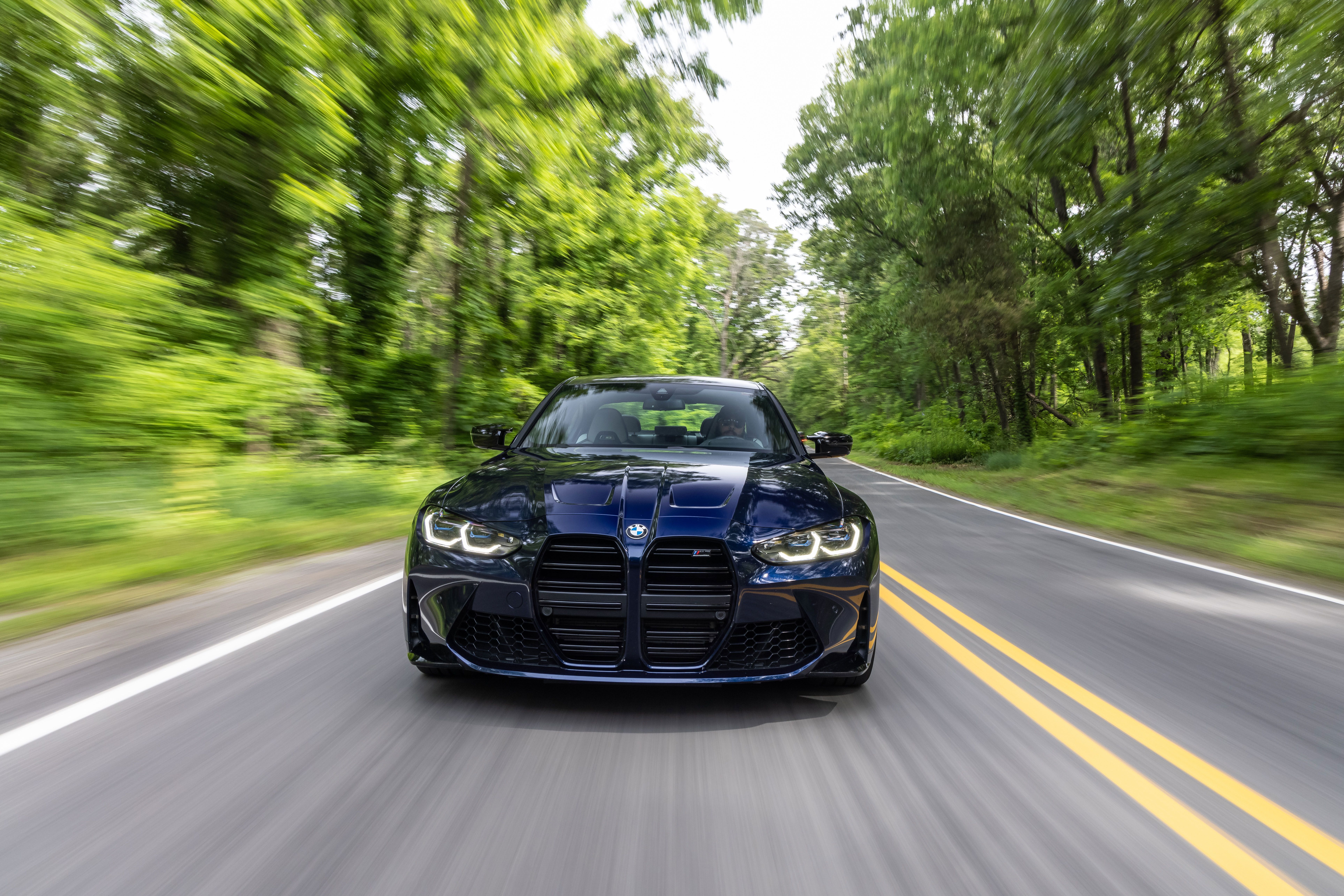 Blue BMW M3 Competition (G80)