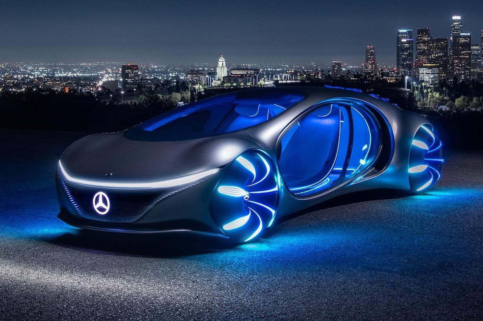 Spectacular Mercedes Vision AVTR Concept Car Takes To LA Streets For Avatar Film Premiere