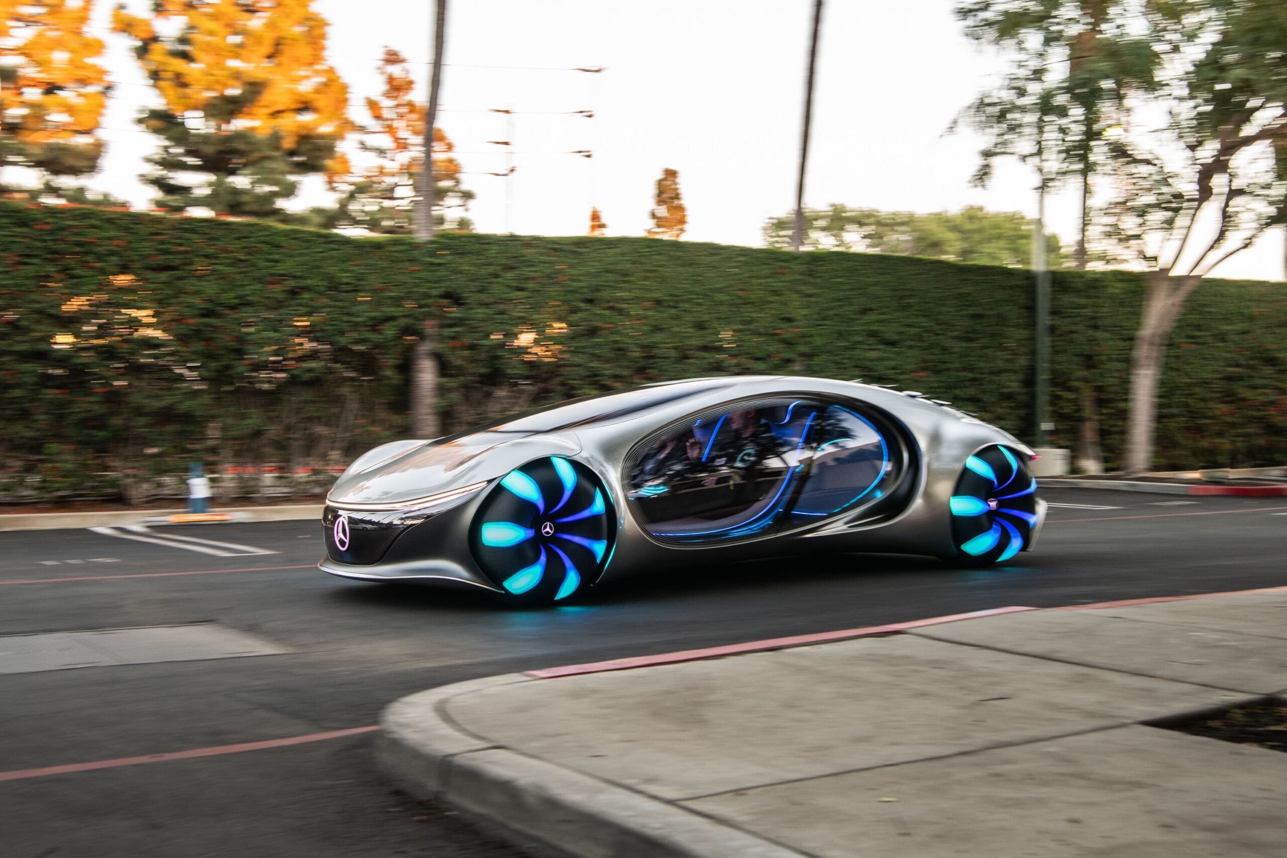 Mercedes built a concept car for Avatar, and we drove it