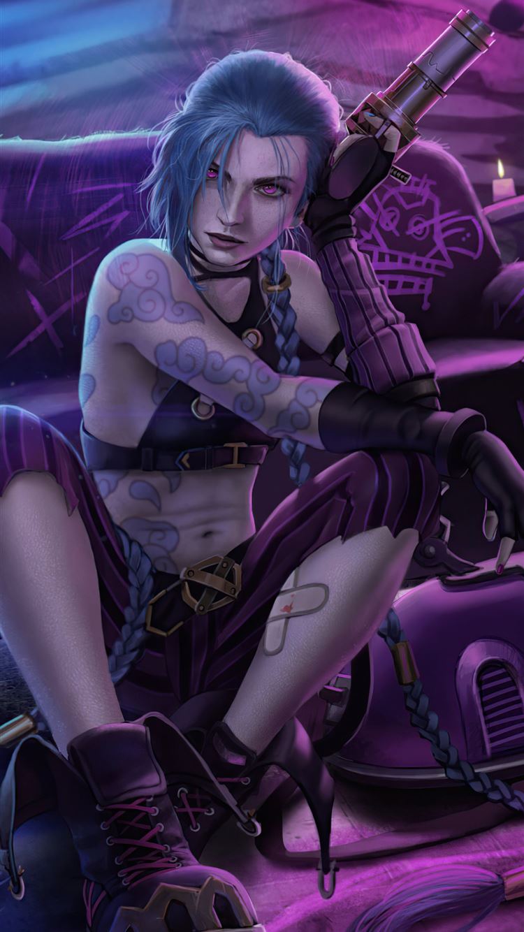 jinx arcane league of legends iPhone Wallpaper Free Download