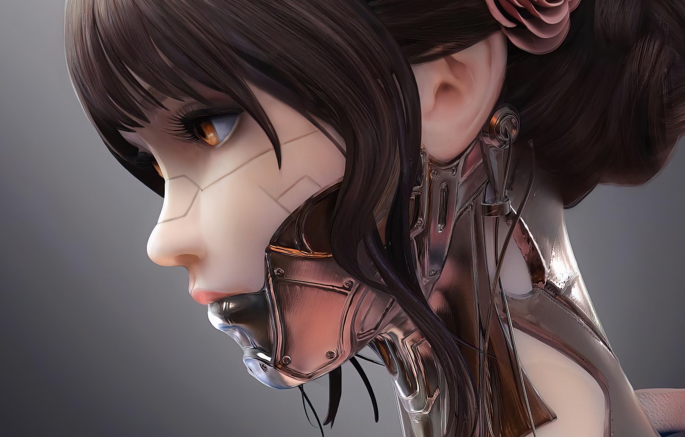 Wallpaper Girl, Fantasy, Science Fiction, Sci Fi, Cyberpunk, Digital Art, Artwork, Fantasy Art, Cyborg, CGI, Fantasy Girl Image For Desktop, Section фантастика