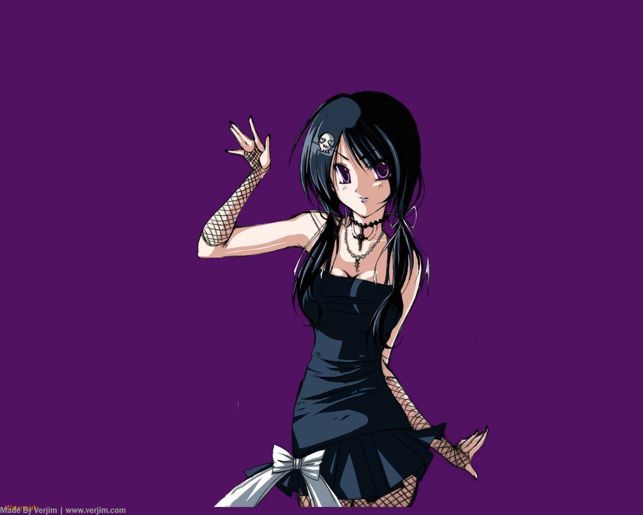 Goth Girl Anime Wallpapers - Wallpaper Cave