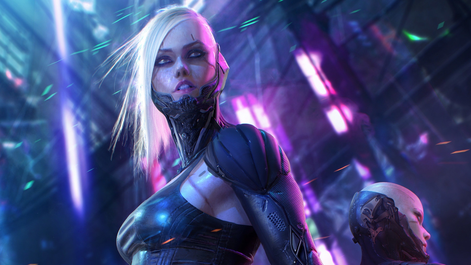 Wallpaper Fantasy Girl, Cyborg, Sci Fi Picture 1920x1200 HD Picture, Image