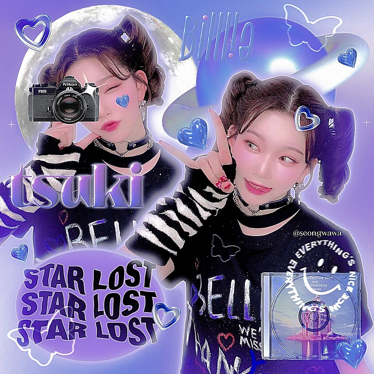 tsuki billlie edit. Pósteres, Capas, Pósters