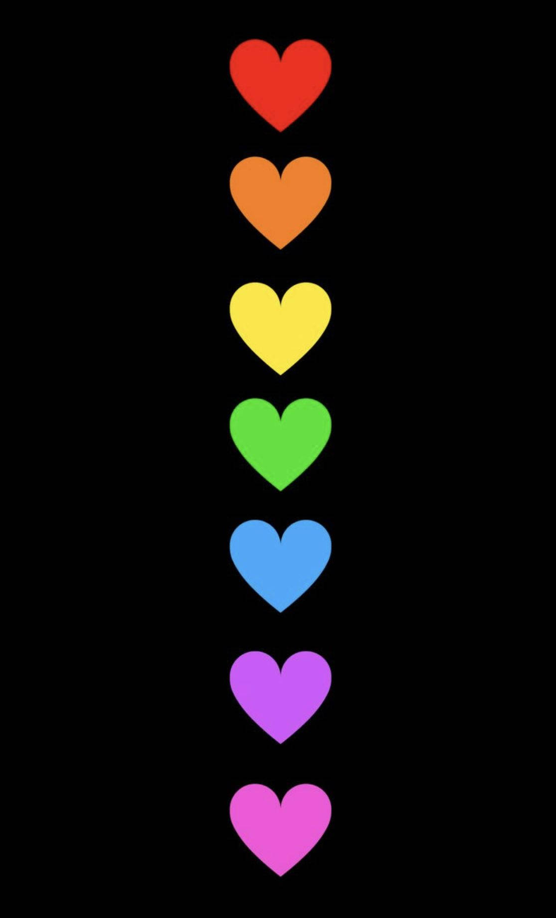 Download Y2k Hearts Shades Of Different Colours Wallpaper