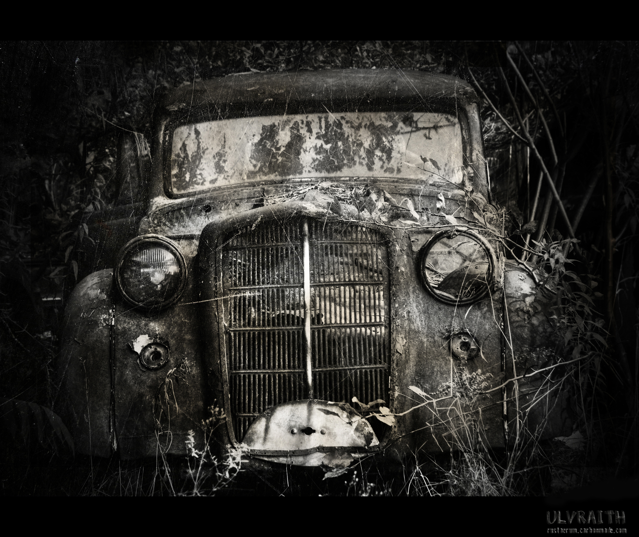 Wallpaper, old, night, abandoned, war, Sony, Poland, textured, Vintage car, Opel, rusty, darkness, classic, black and white, monochrome photography, automotive design, compact car, motor vehicle, still life photography, headlamp, a500, automotive