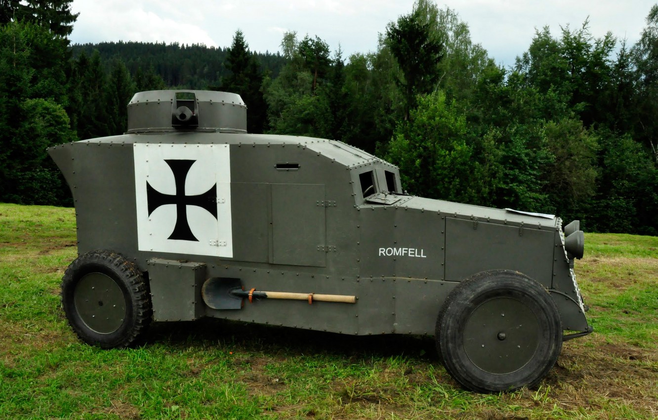Wallpaper Weapons, War, Armored Car, World, Times, First, Machine Gun, Forces Of Austria Hungary, Armed, Romfell Image For Desktop, Section оружие