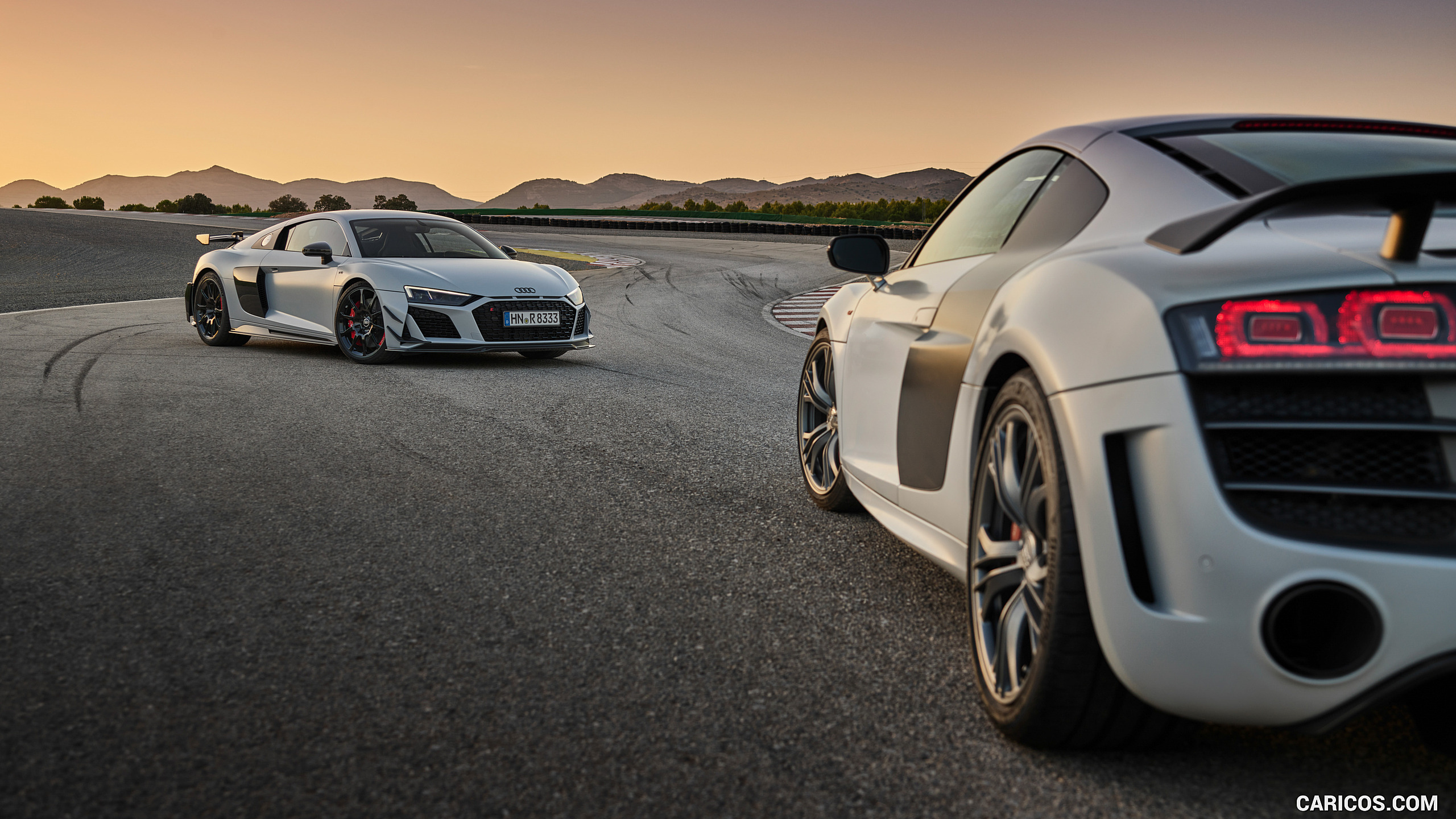 2023 Audi R8 Coupe V10 GT RWD (Color: Suzuka Grey) Three Quarter