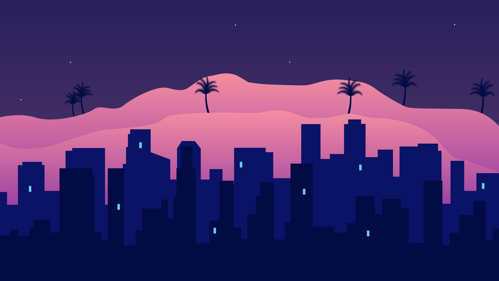 Minimal summer city (1920x1080)