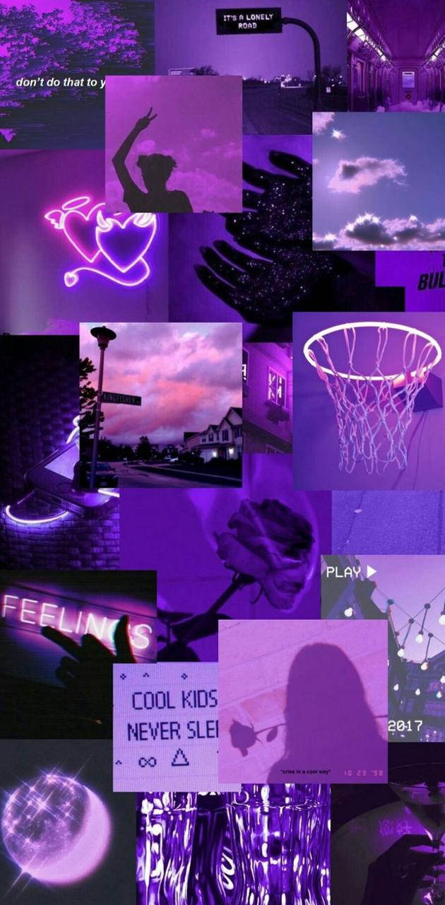 Dark Purple Collage Wallpapers Wallpaper Cave 2851